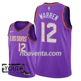 Camiseta Niños Phoenix Suns T.J. Warren 12 2018-19 Nike City Edition Violeta Swingman